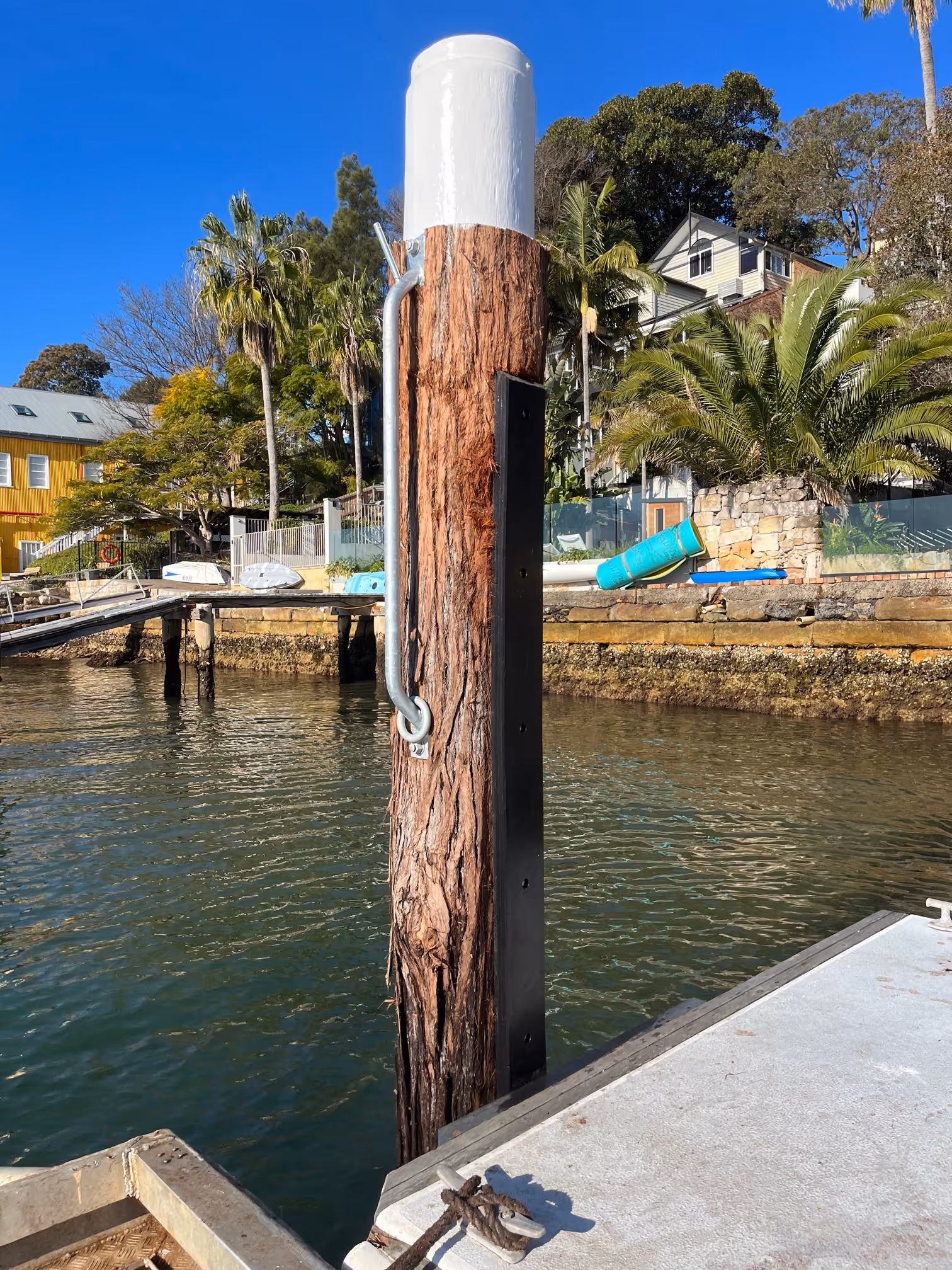 Balmain DA Approval Mooring Pile with Slider Bar